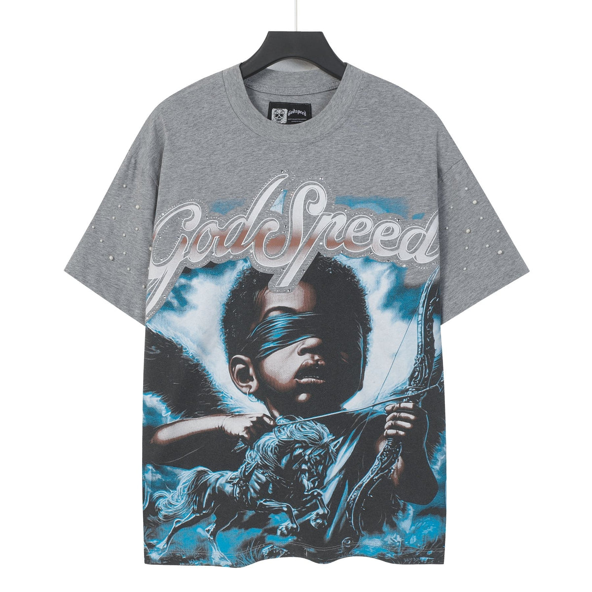 Godspeed Archer Studded Sleeve T-Shirt — front