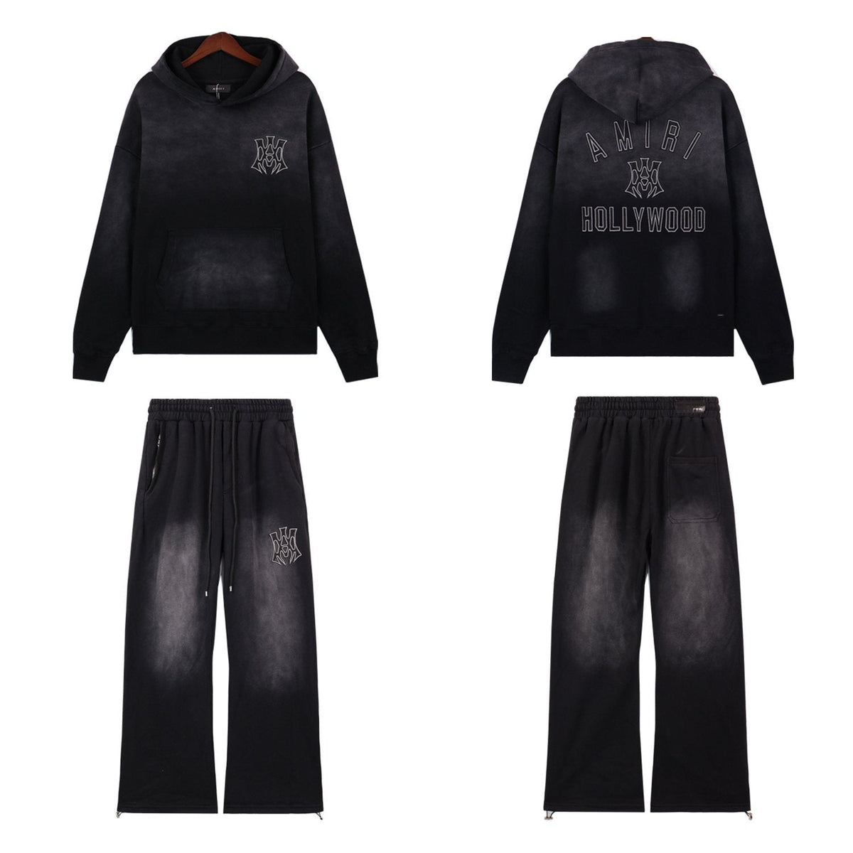 AMIRI Graphic Hoodie & Sweatpants Matching Set — front