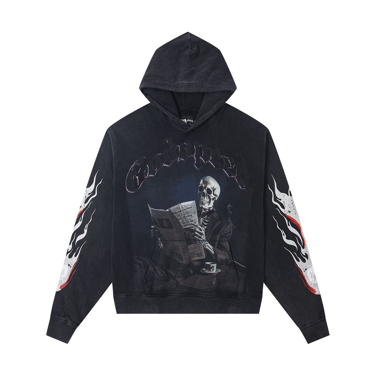 Godspeed Black Monday Skeleton Graphic Hoodie — front