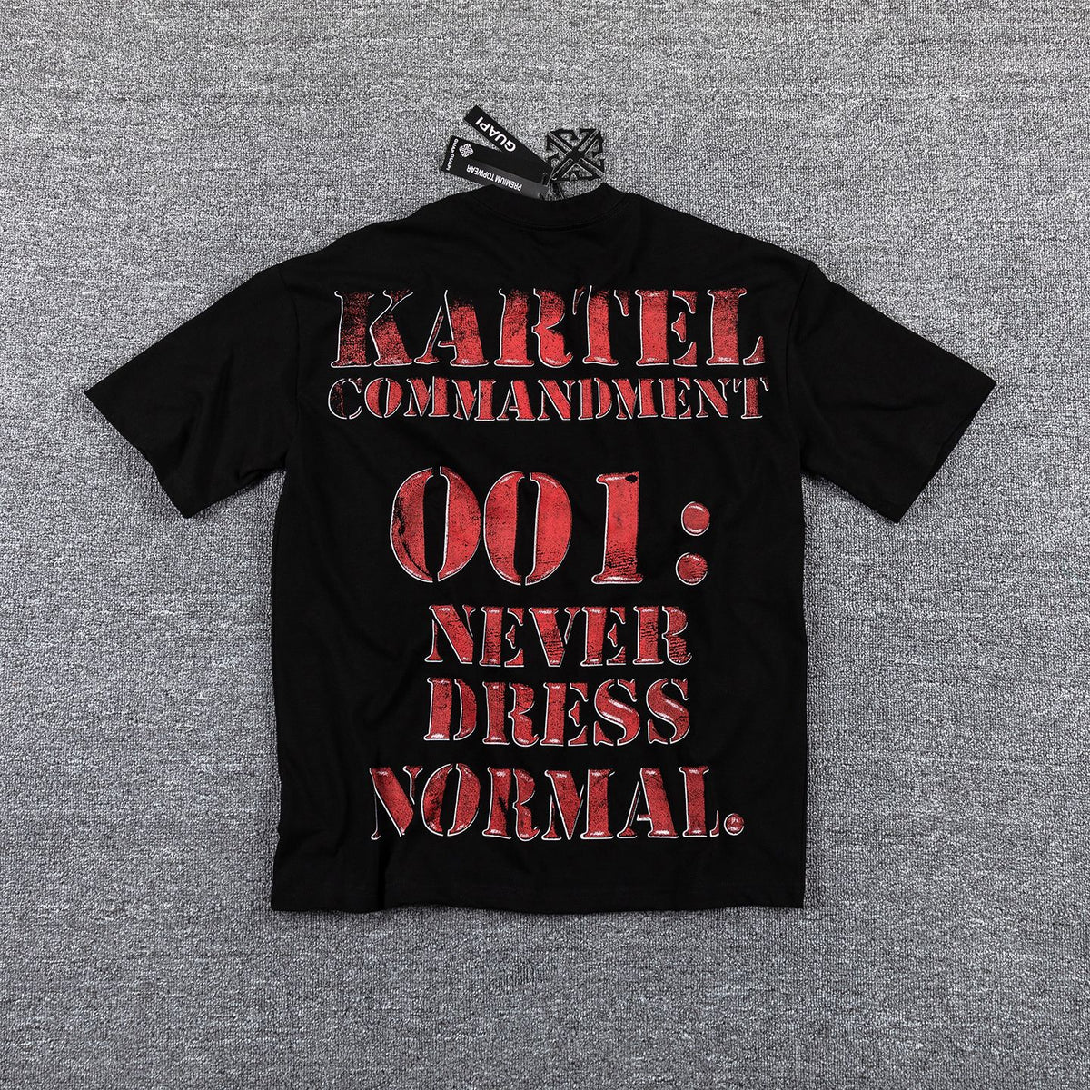 GUAPI Kartel Commandment Graphic T-Shirt — back