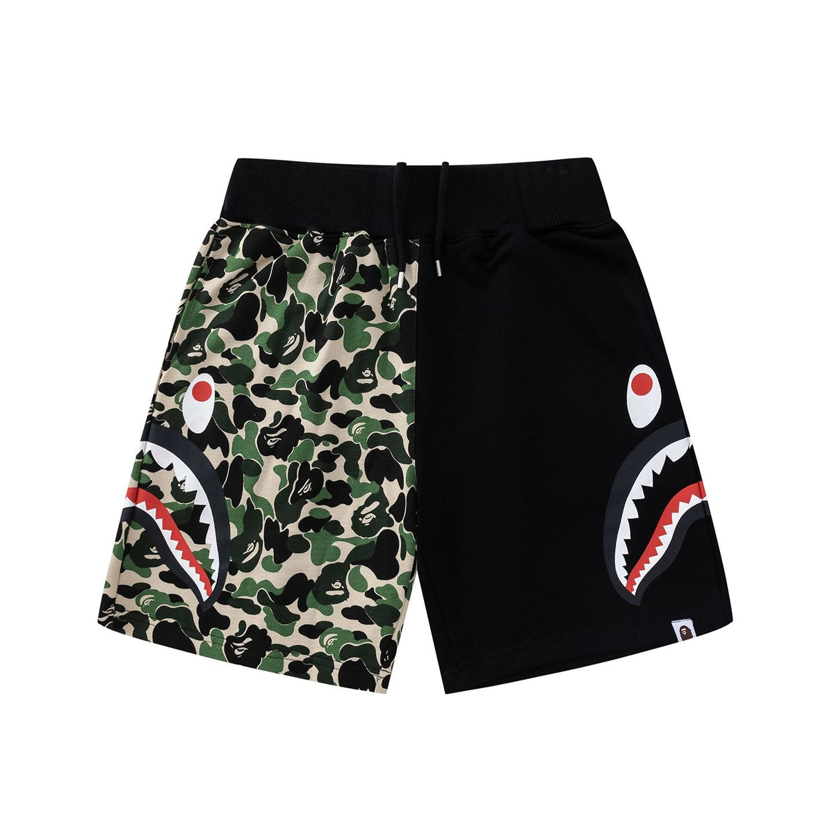 BAPE Shark Eye Graphic Sweat Shorts — front