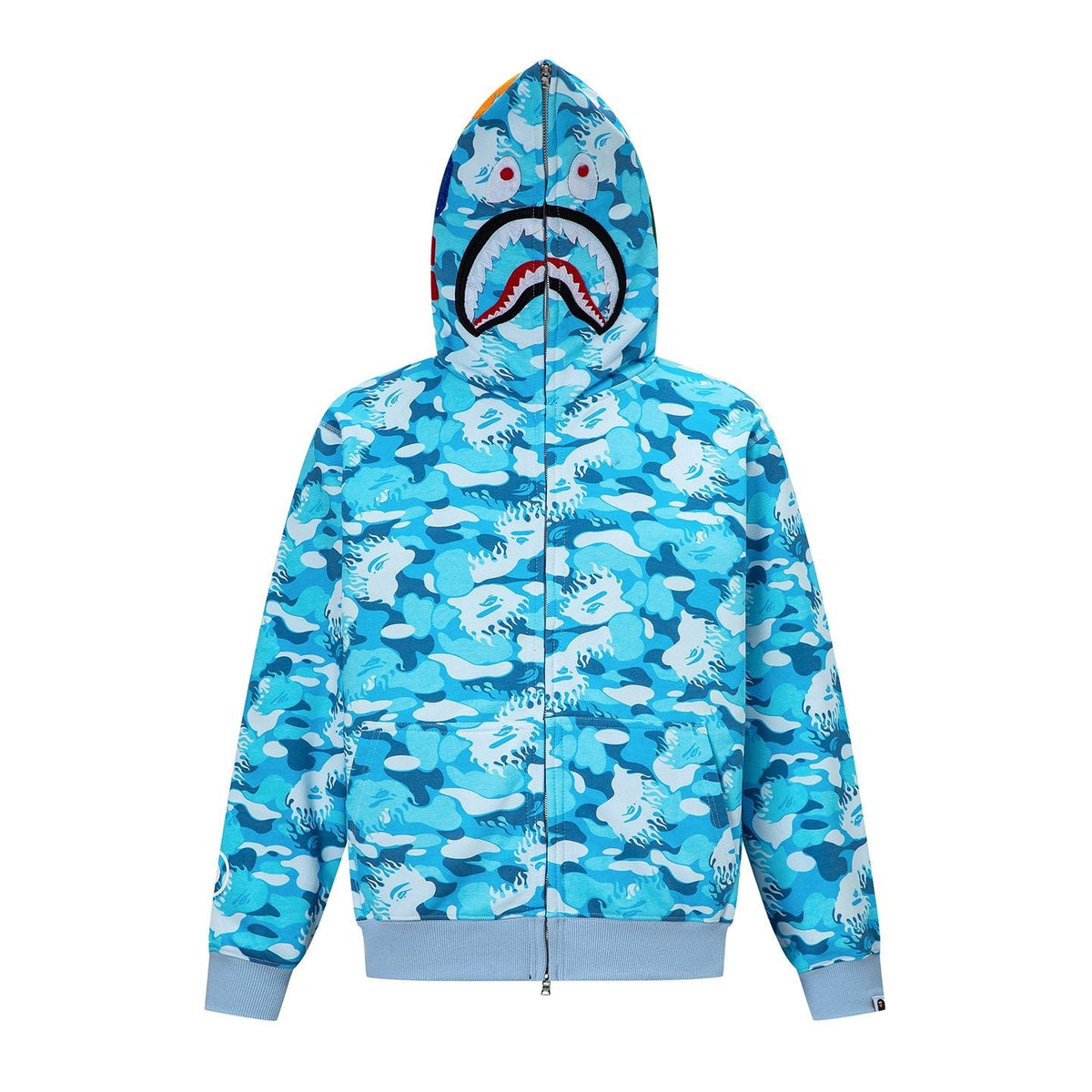 BAPE Shark Camo Full-Zip Hoodie — hero